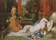 Jean-Auguste-Dominique Ingres odalisque and slave oil on canvas